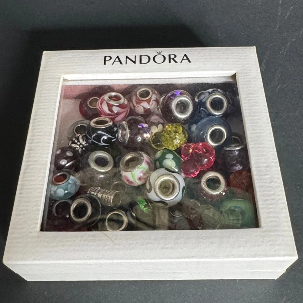 Unbranded & (2) 925 of 60 Piece Slider Charm Beads Bundle